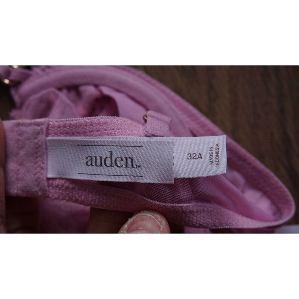 Auden Women's Fishnet Lace Unlined Bra | Pink | 32A | NWT - Picture 5 of 8